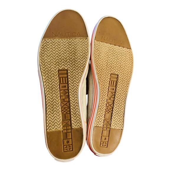 Nautica NWOT Tan Metallic Slip Ons Style Size 8.5 - Picture 7 of 10